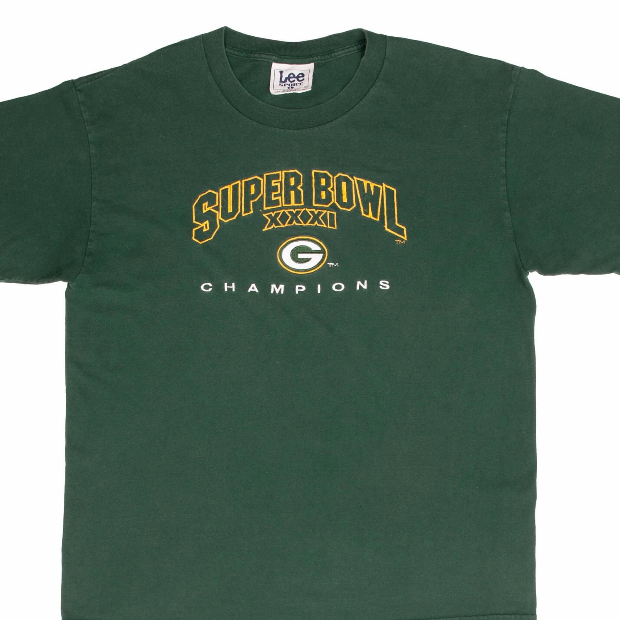 VINTAGE NFL GREEN BAY PACKERS SUPER BOWL CHAMPIONS 1997 TEE SHIRT LARGE MADE USA Daily Comfort Style Soft and Relaxed