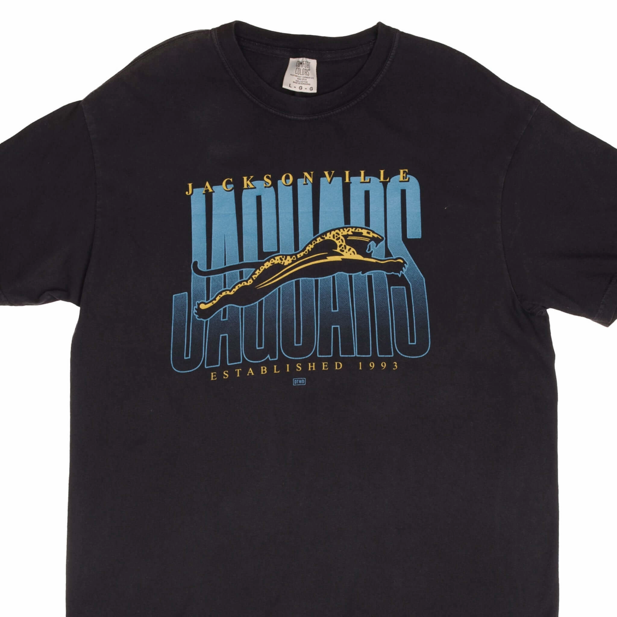VINTAGE NFL JACKSONVILLE JAGUARS BANNED LOGO TEE SHIRT 2000S SIZE LARGE Cozy And Warm Anti Static Fabric