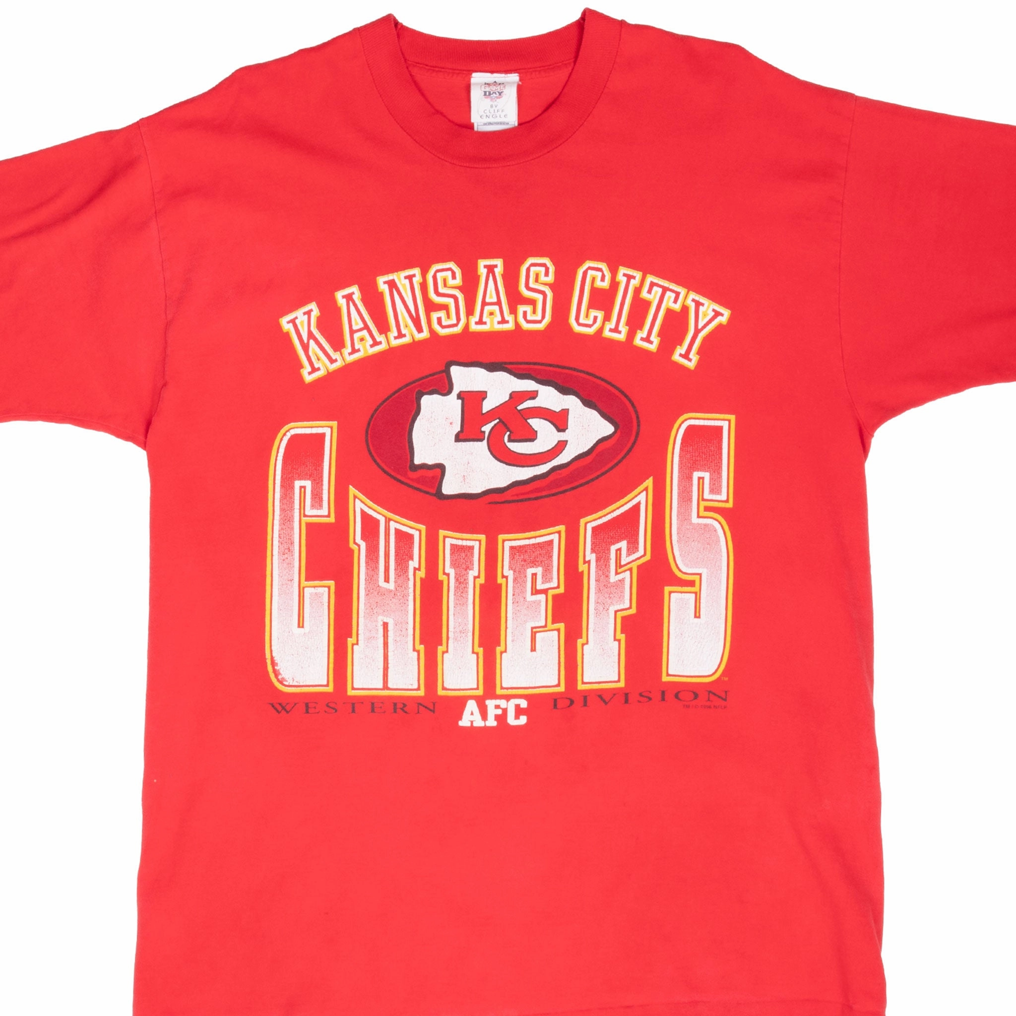VINTAGE NFL KANSAS CITY CHIEFS 1996 TEE SHIRT XL Classic Layering Active Layering