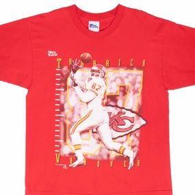 Relaxed Wearable Tagless Design VINTAGE NFL KANSAS CITY CHIEFS TAMARICH VANOVER 1996 TEE SHIRT LARGE MADE IN USA