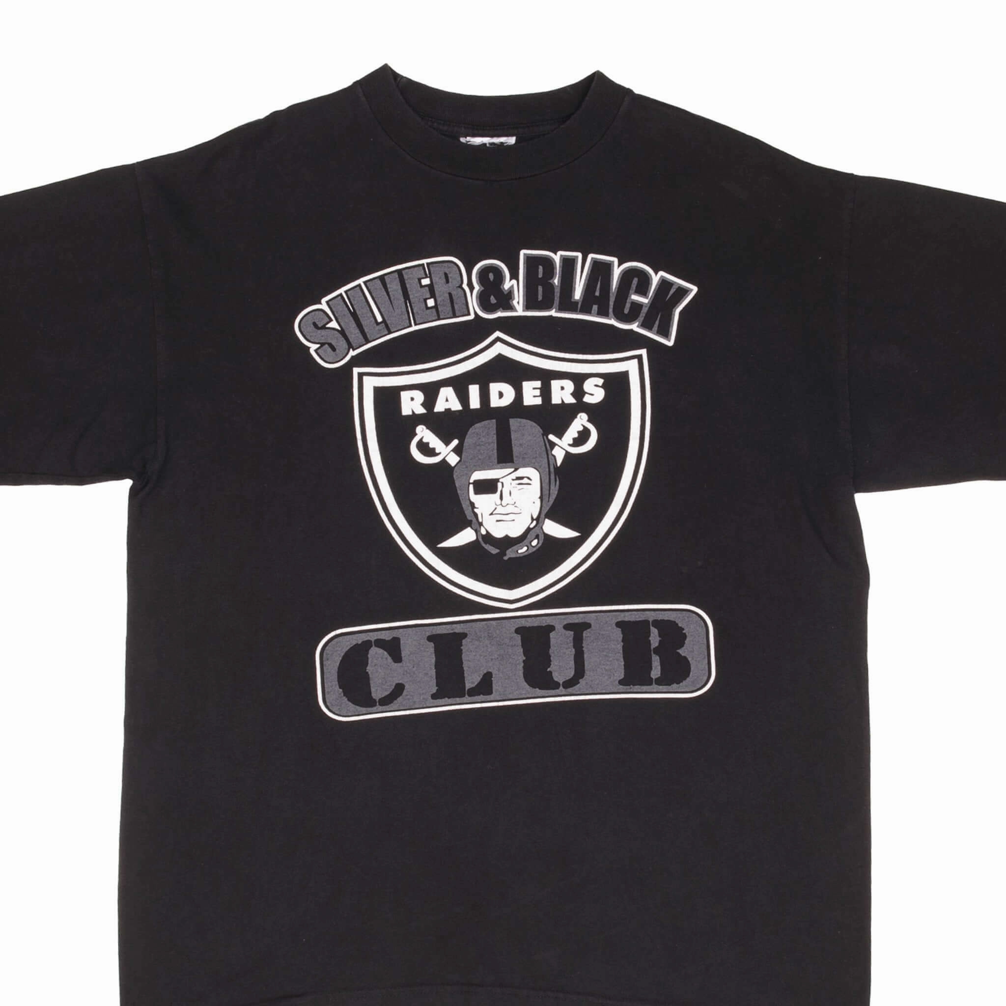 VINTAGE NFL LOS ANGELES RAIDERS MICKEY MOUSE F*CK HATERS TEE SHIRT 1990S SIZE XL Breathable Yarn Composition Zero Waste Production