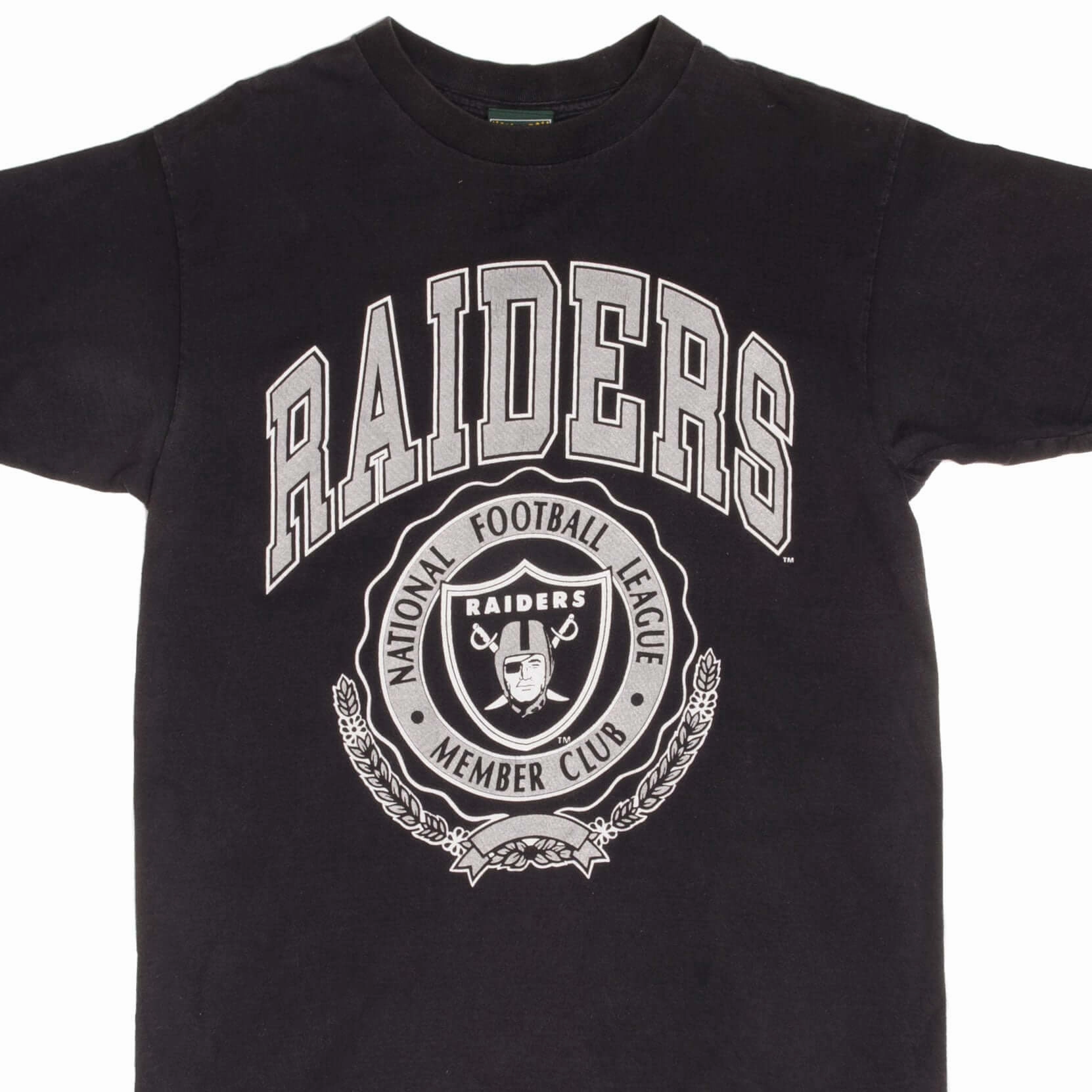 vacation wear VINTAGE NFL LOS ANGELES RAIDERS TEE SHIRT 1990S SIZE LARGE MADE IN USA