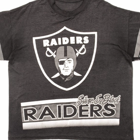 VINTAGE NFL LOS ANGELES RAIDERS TEE SHIRT SIZE XL Seasonal Casual Ultra Soft Blended Textile