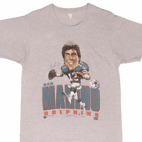 VINTAGE NFL MIAMI DOLPHINS DAN MARINO 1987 TEE SHIRT SIZE MEDIUM MADE IN USA timeless Weekend Style Trend