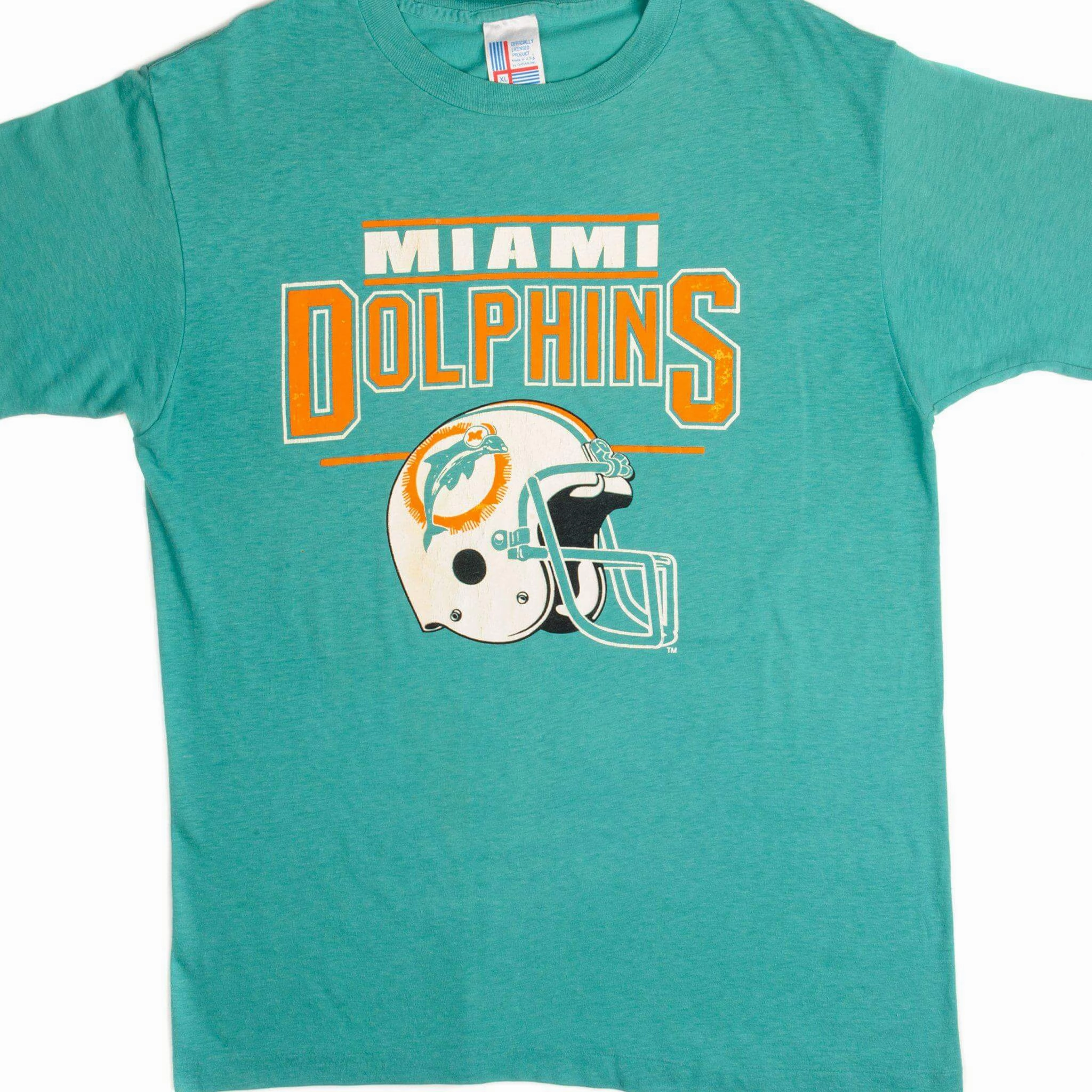 VINTAGE NFL MIAMI DOLPHINS TEE SHIRT SIZE MEDIUM MADE IN USA Soft Layers