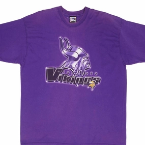 Casual Comfort Design VINTAGE NFL MINNESOTA VIKINGS 1990S TEE SHIRT SIZE 2XL