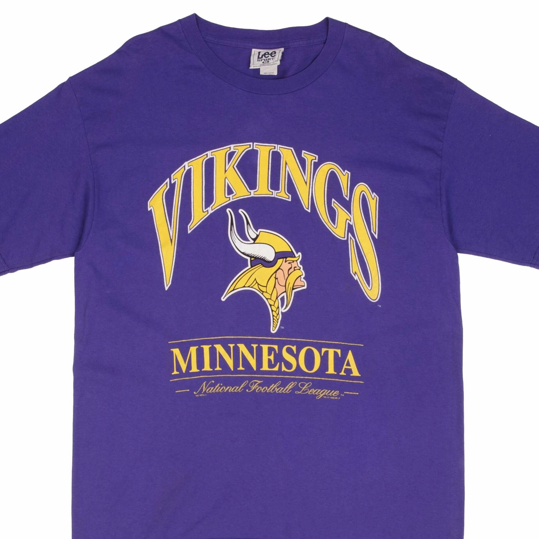 Smart Design VINTAGE NFL MINNESOTA VIKINGS 1996 TEE SHIRT SIZE XL MADE IN USA