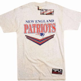 VINTAGE NFL NEW ENGLAND PATRIOTS TEE SHIRT 1990S SIZE MEDIUM MADE IN USA Oeko Tex Certified Heather Texture Finish
