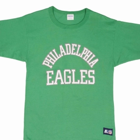 Crew Neck Design VINTAGE NFL PHILADELPHIA EAGLES 1980S STARTER TEE SHIRT SIZE MEDIUM MADE IN USA