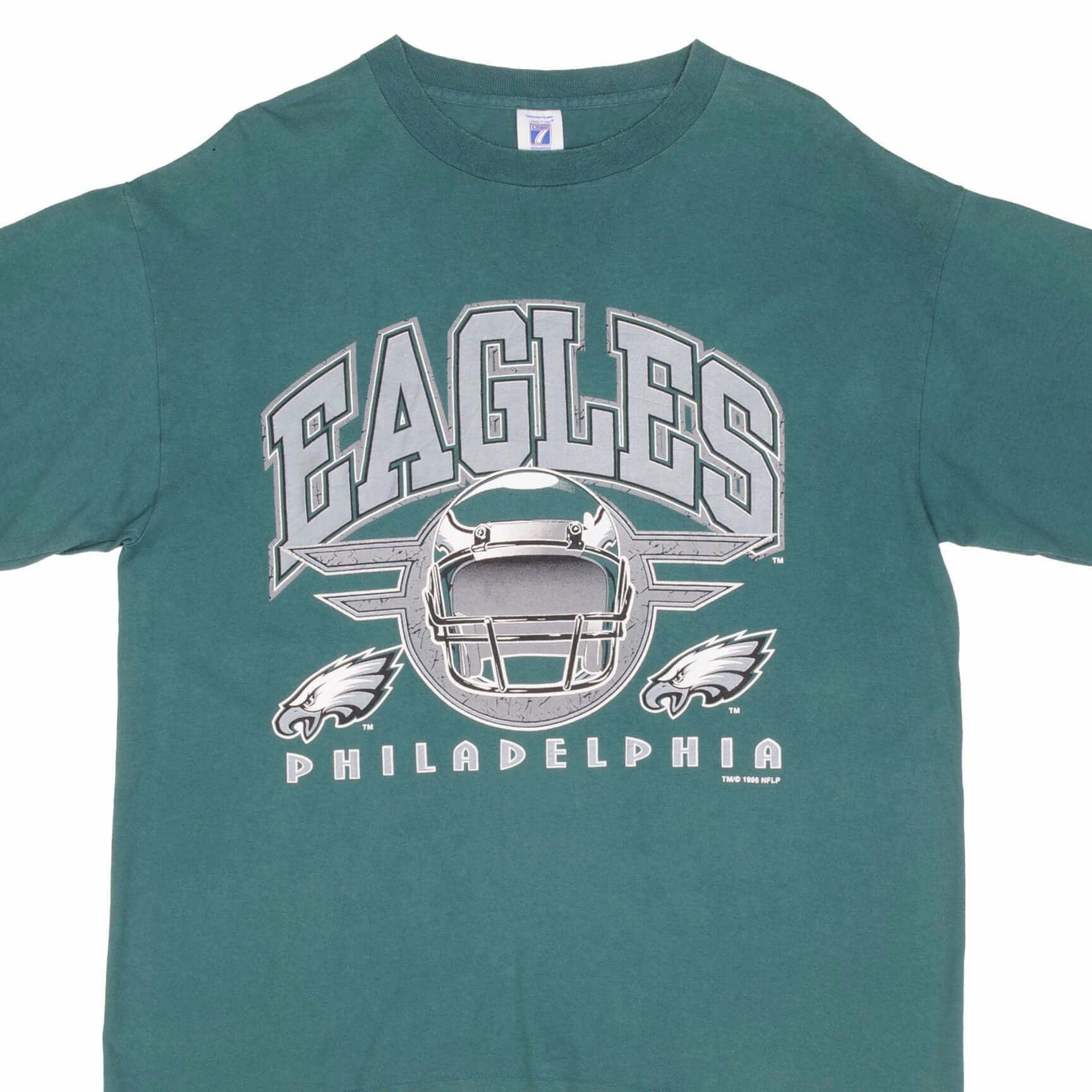 TemperatureControl Fabric VINTAGE NFL PHILADELPHIA EAGLES 1996 TEE SHIRT SIZE XL MADE IN USA