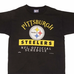 All Season Wear VINTAGE NFL PITTSBURGH STEELERS TEE SHIRT 1993 SIZE XL MADE IN USA