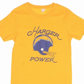 Summer Fashion Versatile Trend VINTAGE NFL SAN DIEGO CHARGER POWER TEE SHIRT 1980S SIZE MEDIUM MADE IN USA