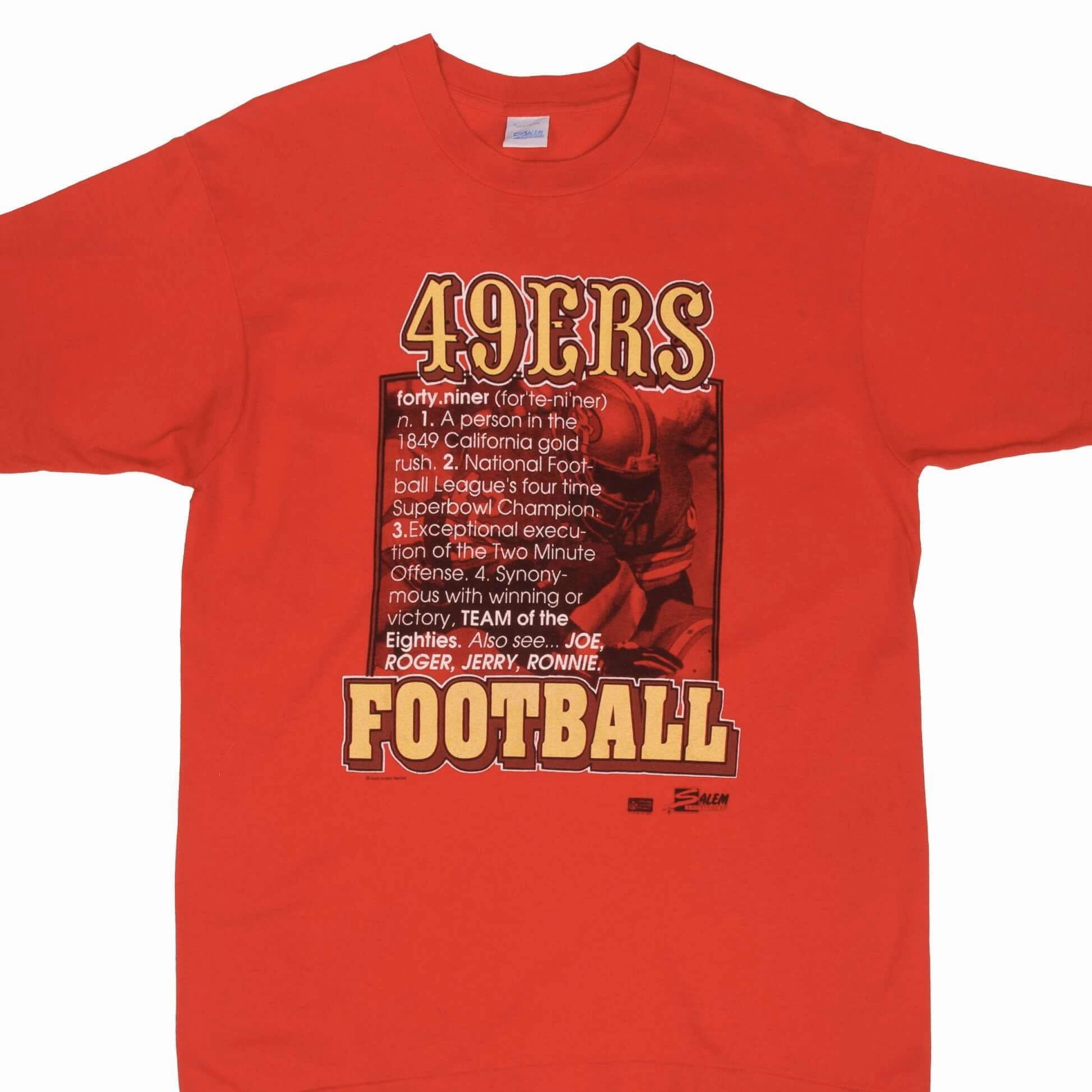 Versatile Trend VINTAGE NFL SAN FRANCISCO 49ERS 1987 TEE SHIRT SIZE LARGE MADE IN USA