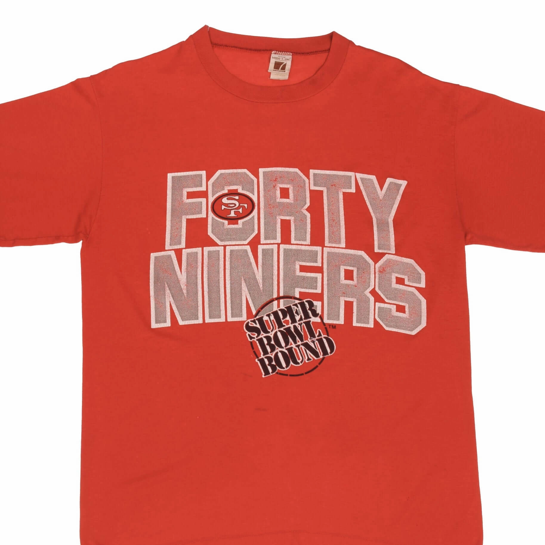 VINTAGE NFL SAN FRANCISCO 49ERS SUPER BOWL 1980S TEE SHIRT LARGE MADE IN USA Eco friendly materials Breathable Look