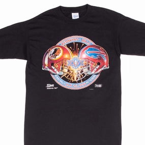 VINTAGE NFL SUPER BOWL XXVI REDSKINS VS BILLS 1992 TEE SHIRT MEDIUM MADE IN USA Quick Comfort Wear