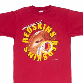 VINTAGE NFL WASHINGTON REDSKINS 1996 TEE SHIRT SIZE MEDIUM Quick Dry Wear Fit Breathable Yarn Composition