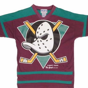 Soft And Comfortable Sporty Look VINTAGE NHL ANAHEIM MIGHTY DUCKS TEE SHIRT 1994 SIZE MEDIUM YOUTH (10-12)