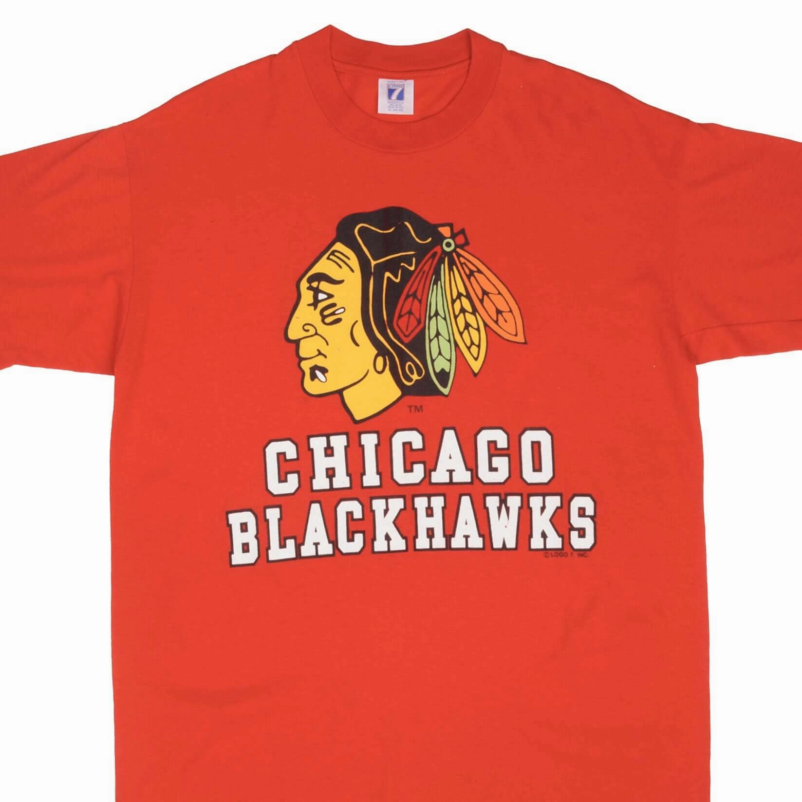 Breathable Wear Fit Timeless Style VINTAGE NHL CHICAGO BLACKHAWKS 1990S TEE SHIRT SIZE LARGE MADE IN USA