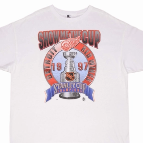 Outdoor Leisure Bohemian VINTAGE NHL DETROIT RED WINGS STANLEY CUP CHAMPIONS 1997 TEE SHIRT 2XL MADE USA