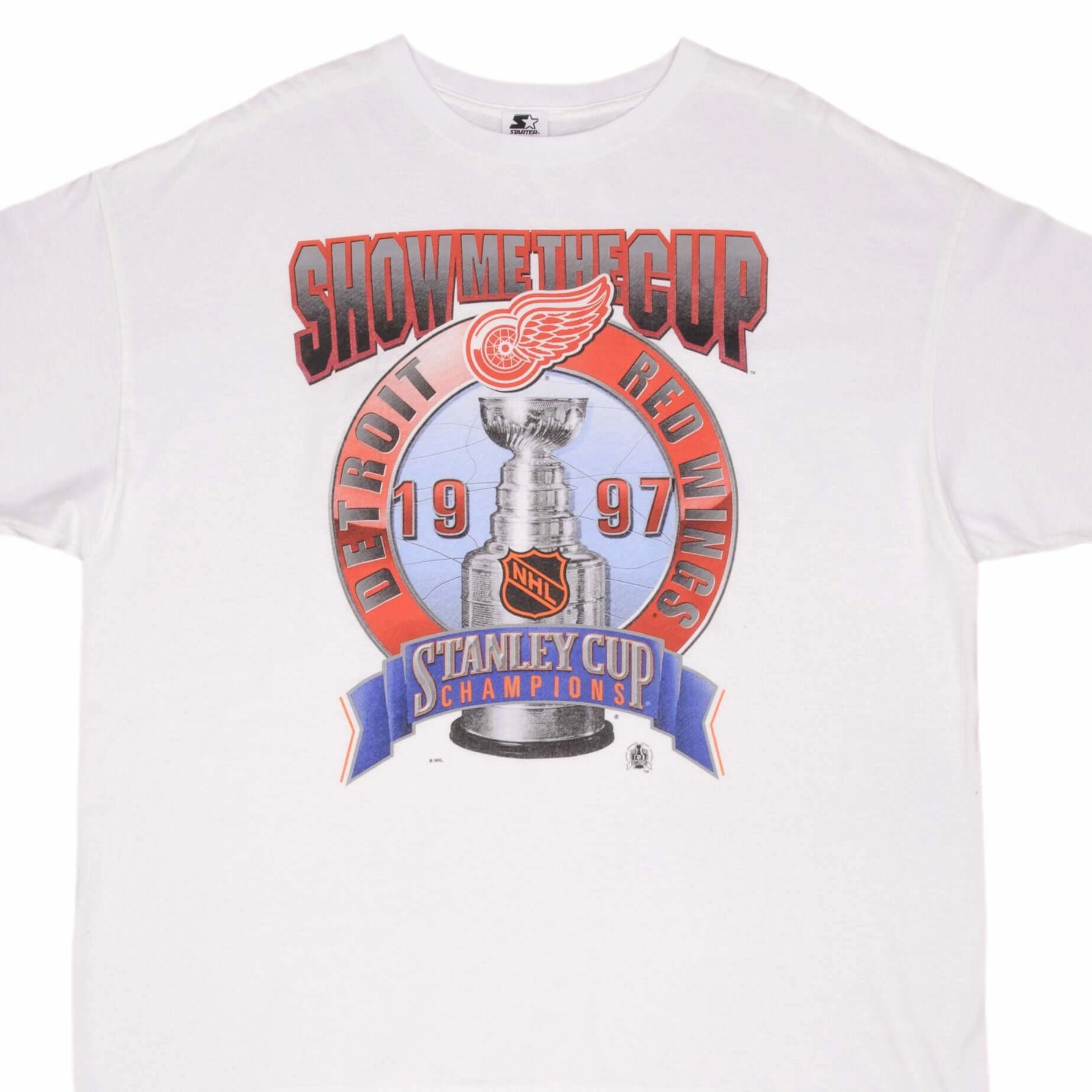 Outdoor Leisure Bohemian VINTAGE NHL DETROIT RED WINGS STANLEY CUP CHAMPIONS 1997 TEE SHIRT 2XL MADE USA