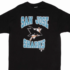 VINTAGE NHL SAN JOSE SHARKS TEE SHIRT 1990S SIZE XL MADE IN USA Sporty Design
