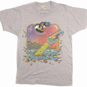 VINTAGE ORIGINAL US FESTIVAL TEE SHIRT 1983 50/50 SIZE MEDIUM All-day Comfort