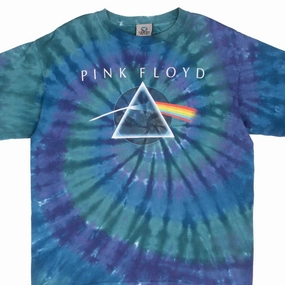 Effortless Vibe VINTAGE PINK FLOYD 2007 TIE DYE LIQUID BLUE TEE SHIRT MEDIUM