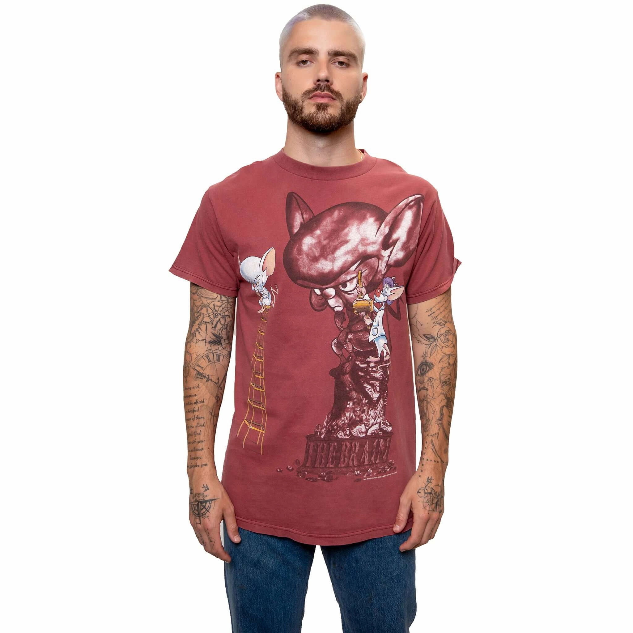 Autumn coziness Classic timelessness VINTAGE PINKY AND THE BRAIN TEE SHIRT 1995 SIZE SIZE LARGE