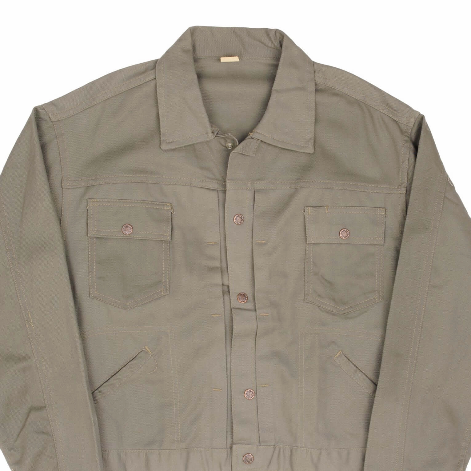 Layer Match hunters VINTAGE PLEATED 1960s DENIM JACKET SIZE 46 DEADSTOCK