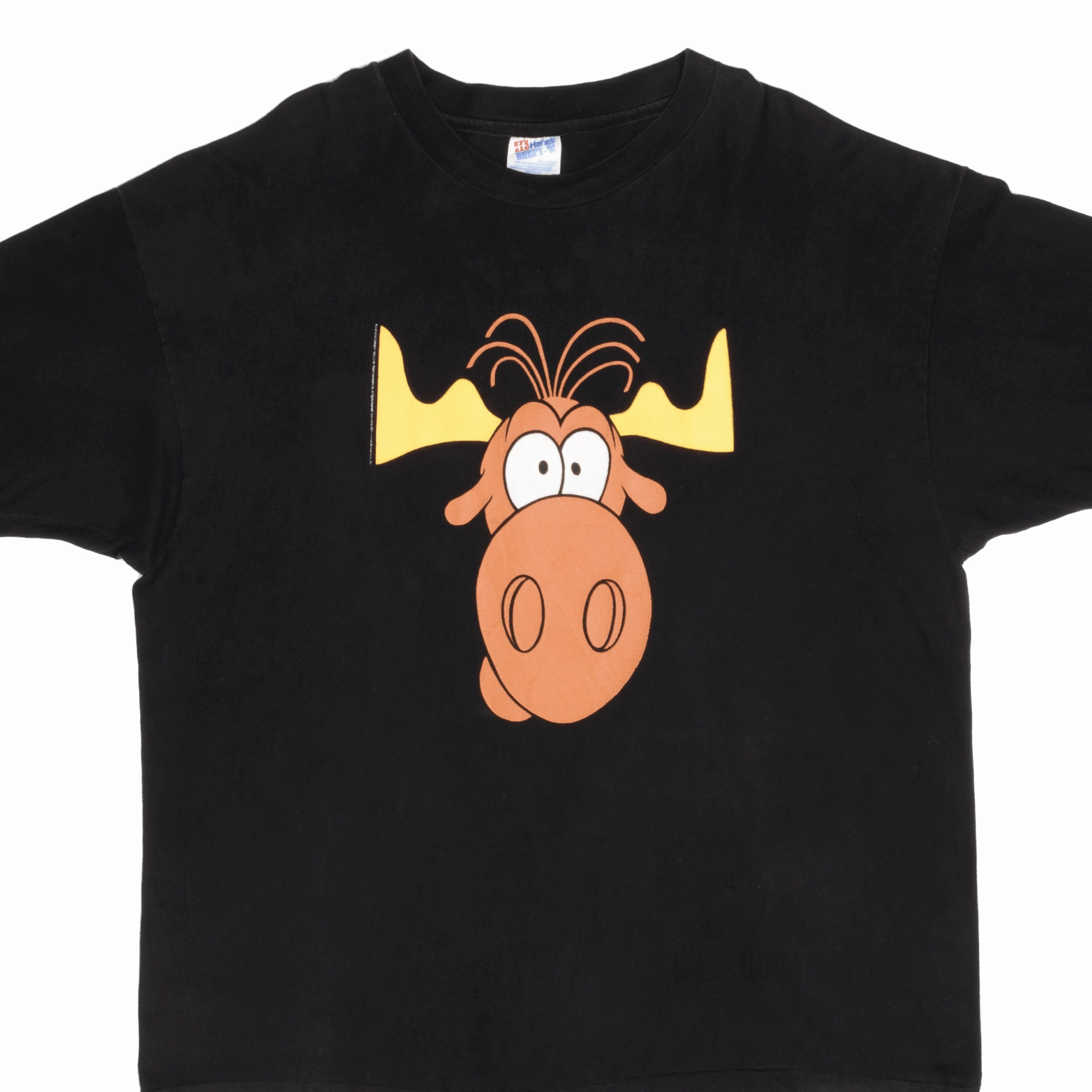 VINTAGE RICKY AND BULLWINKLE TACO BELL TEE SHIRT 1993 2XL MADE USA soft fit Minimal Fit