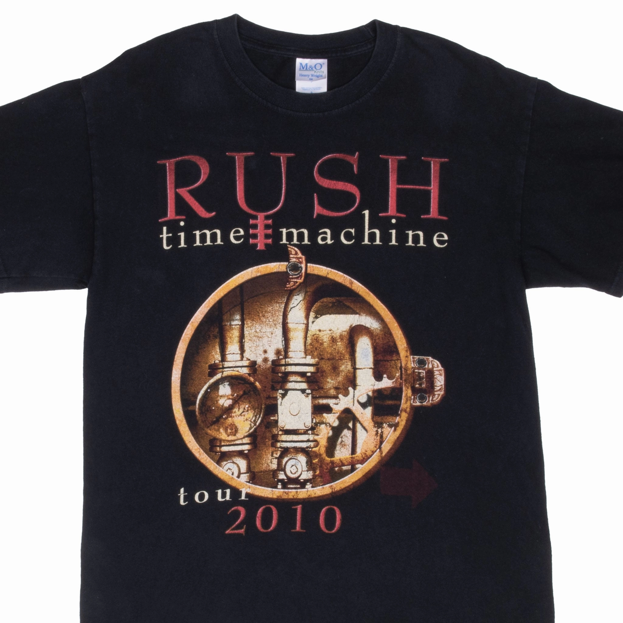 VINTAGE RUSH TIME MACHINE TOUR 2010 TEE SHIRT SMALL Classic Layer