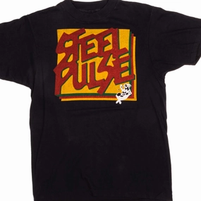 Versatile Layer VINTAGE STEEL PULSE TEE SHIRT 1980's SIZE SMALL MADE IN USA