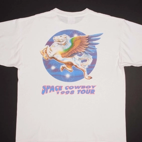Timeless Look Wear Reversible Design Concept VINTAGE STEVE MILLER BAND SPACE COWBOY TOUR TEE SHIRT 1998  SIZE XL