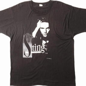 VINTAGE STING TOUR 1987-88 TEE SHIRT SIZE LARGE MADE IN USA Minimal Fit Flexible Fit