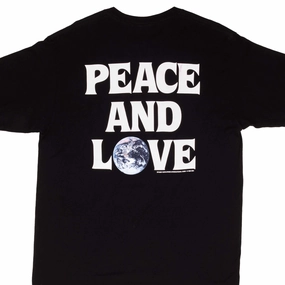 VINTAGE STUSSY PEACE AND LOVE TEE SHIRT SIZE LARGE sports activity Breathable Design Wear