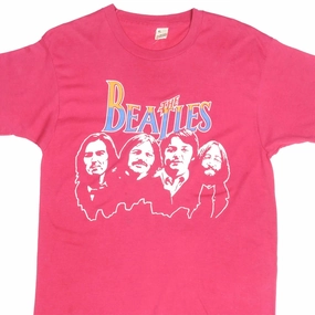 VINTAGE THE BEATLES TEE SHIRT SIZE MEDIUM 1980S MADE IN USA Cool and casual Casual Design Fit