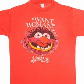Performance Comfort Chic And Comfortable VINTAGE THE MUPPET SHOW ANIMAL TEE SHIRT 1981 SIZE LARGE MADE IN USA