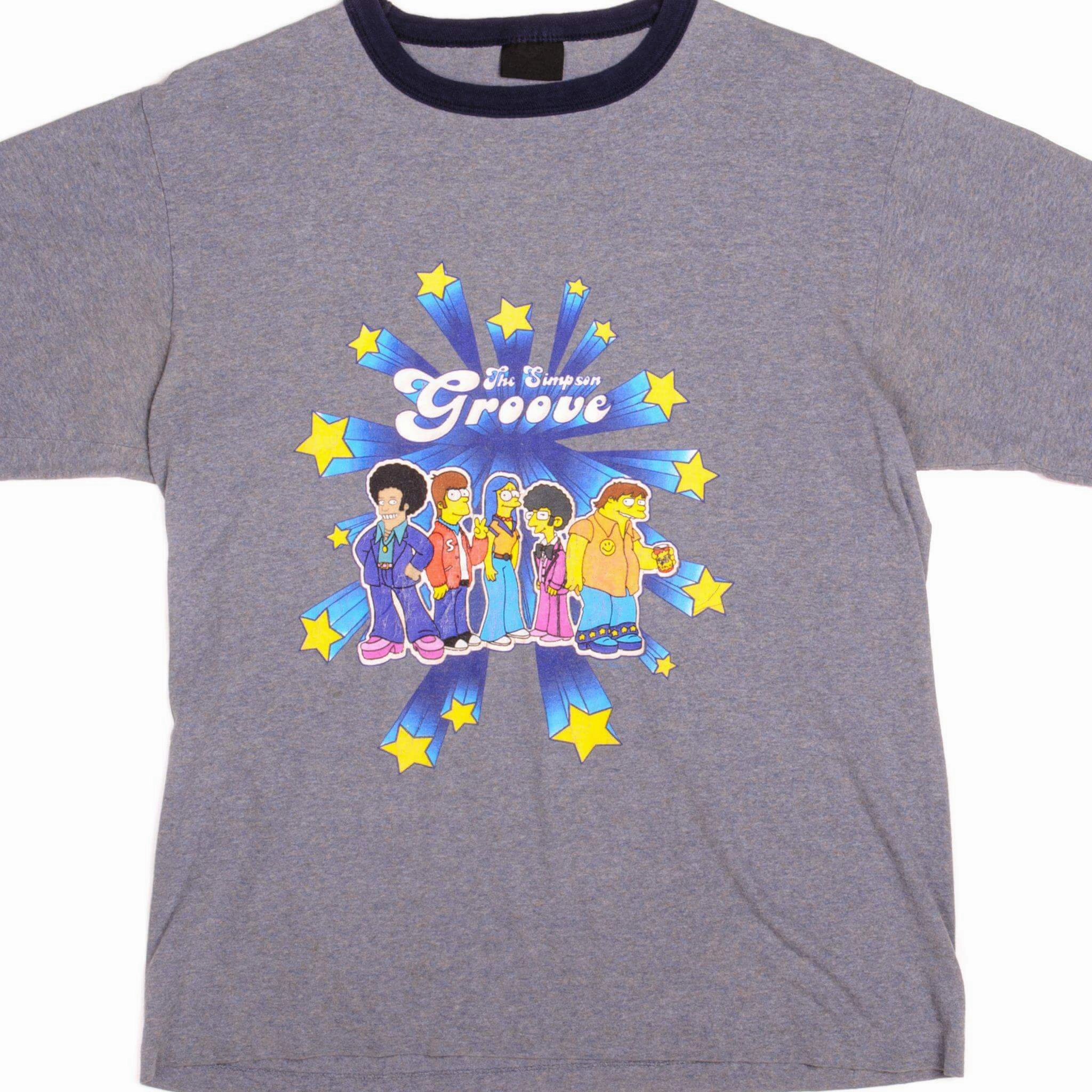 AntiPillingTreatment VINTAGE THE SIMPSON GROOVE TEE SHIRT 1990S SIZE LARGE MADE IN USA