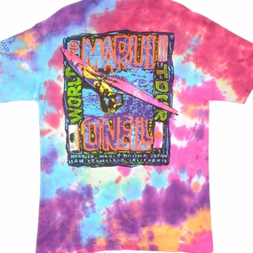 VINTAGE TIE-DYE MARUI O'NEILL WORLD TOUR TEE SHIRT SIZE MEDIUM MADE IN USA Simple Yet Cozy