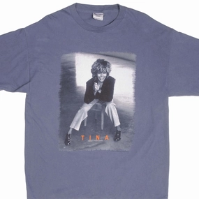VINTAGE TINA TURNER TWENTY FOUR SEVEN TEE SHIRT 2000 SIZE XL Cool Fit Non Fading Material