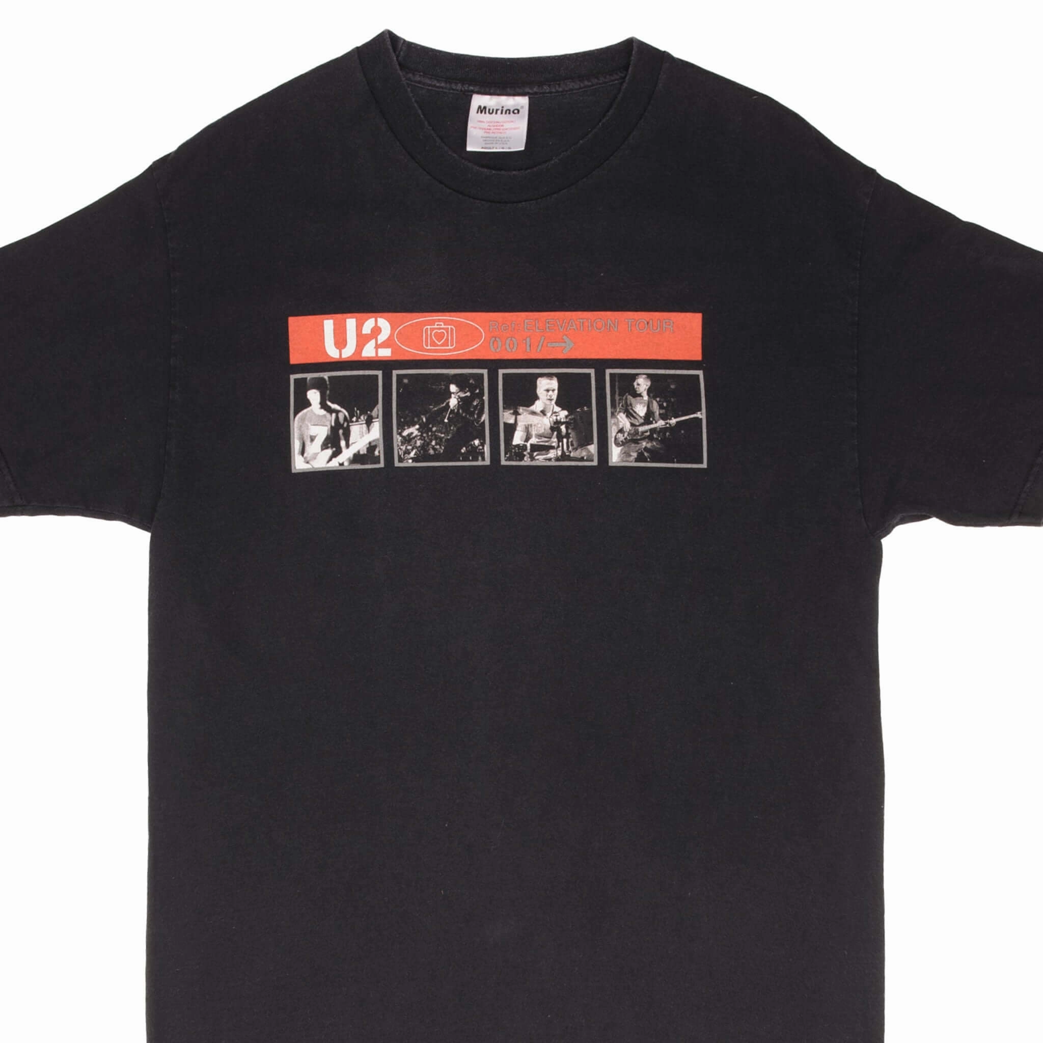 Cool Layer Wear VINTAGE U2 ELEVATION TOUR 2001 TEE SHIRT SIZE LARGE MADE IN USA