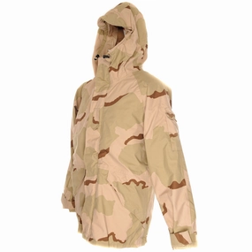 Magnetic Closure System Packable Feature VINTAGE US ARMY ECWCS PARKA DESERT CAMO 2004 SIZE MEDIUM LONG GORE-TEX