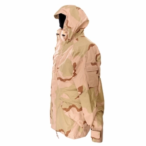 Weekend Ready quick dry VINTAGE US ARMY ECWCS PARKA DESERT GORETEX CAMO 2002 SIZE MEDIUM LONG DEADSTOCK NOS