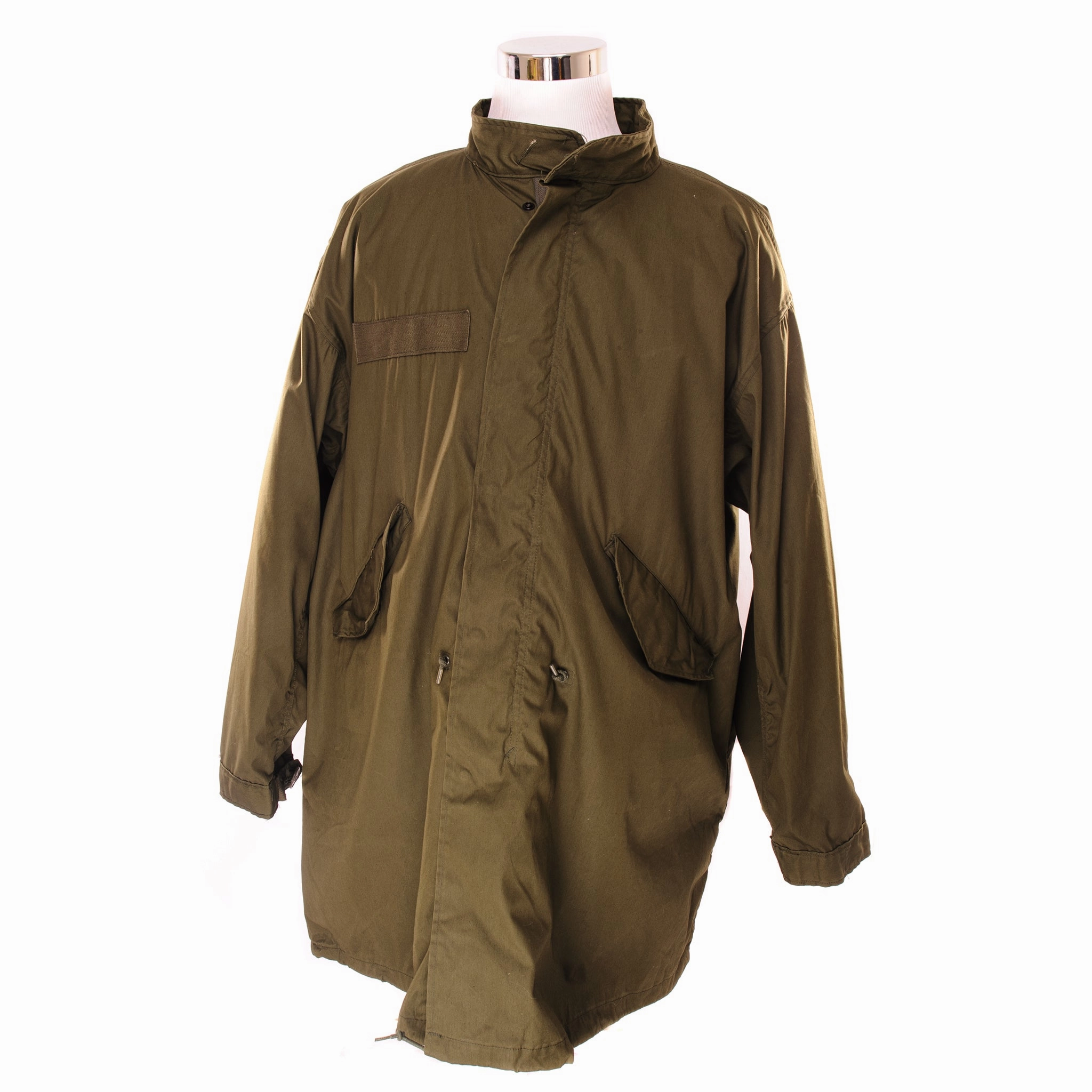 VINTAGE US ARMY FISHTAIL PARKA 1988 LARGE W LINER Matte Surface Texture