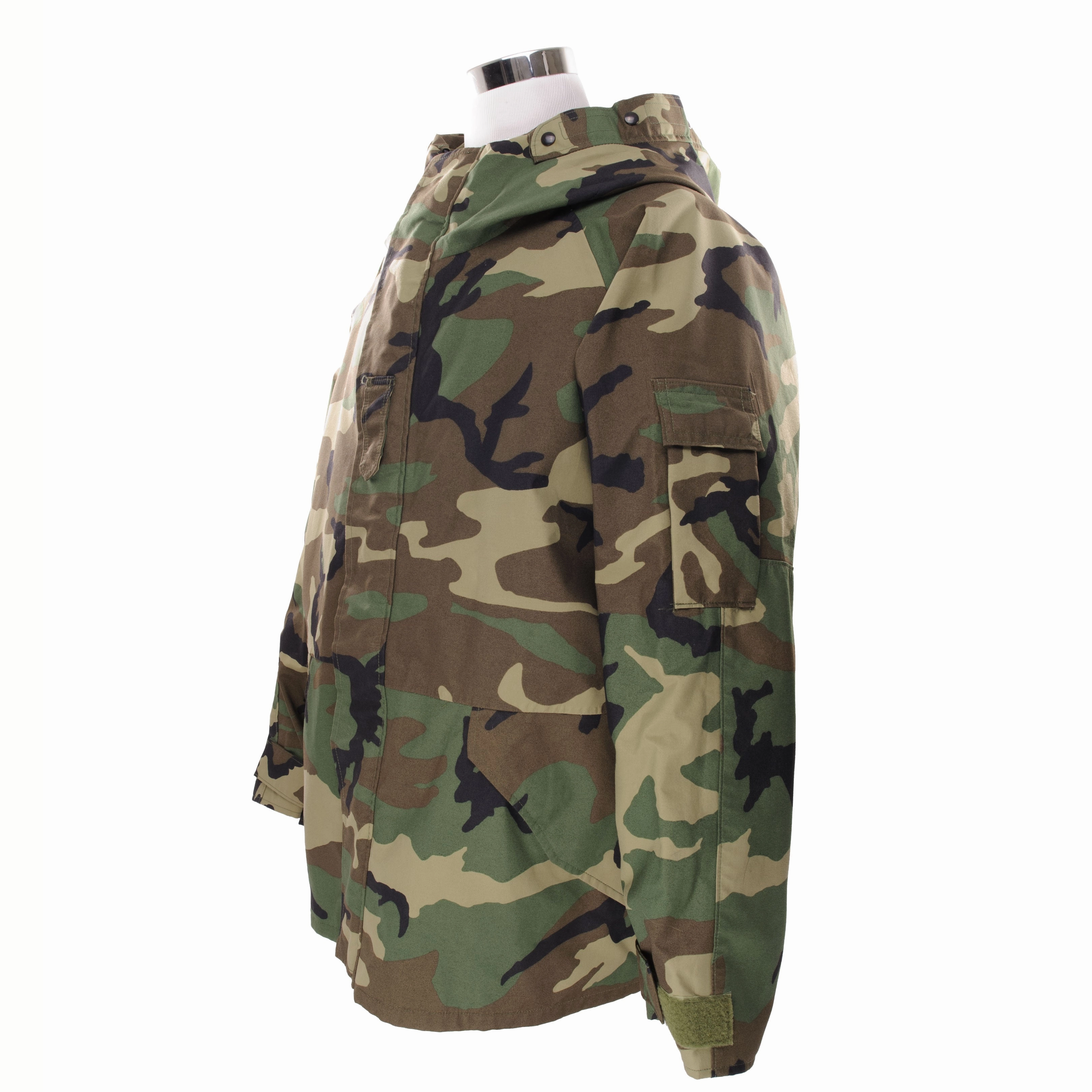 VINTAGE US ARMY WOODLAND CAMO ECWCS PARKA GORETEX 1998 XL REGULAR NOS Chic Urban 360?? Visibility