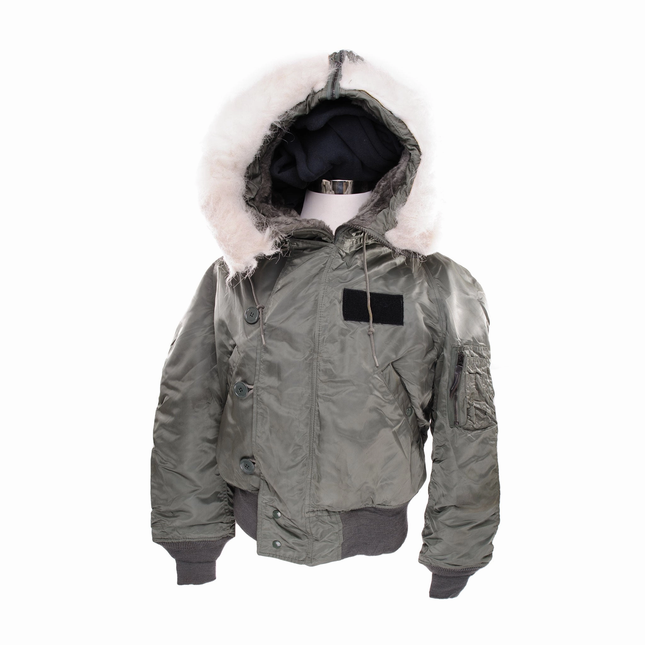 Double Layer Protection All Season VINTAGE USAF US AIR FORCE PARKA FLIGHT JACKET ECW N-2B 1986 MEDIUM REGULAR