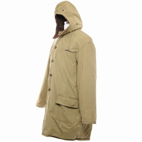 Odor Resistant Coating Recycled Polyester VINTAGE USMC OVERCOAT PARKA 1ST PATTERN ALPACA WW2 LT COLONEL JAMES ROOSEVELT