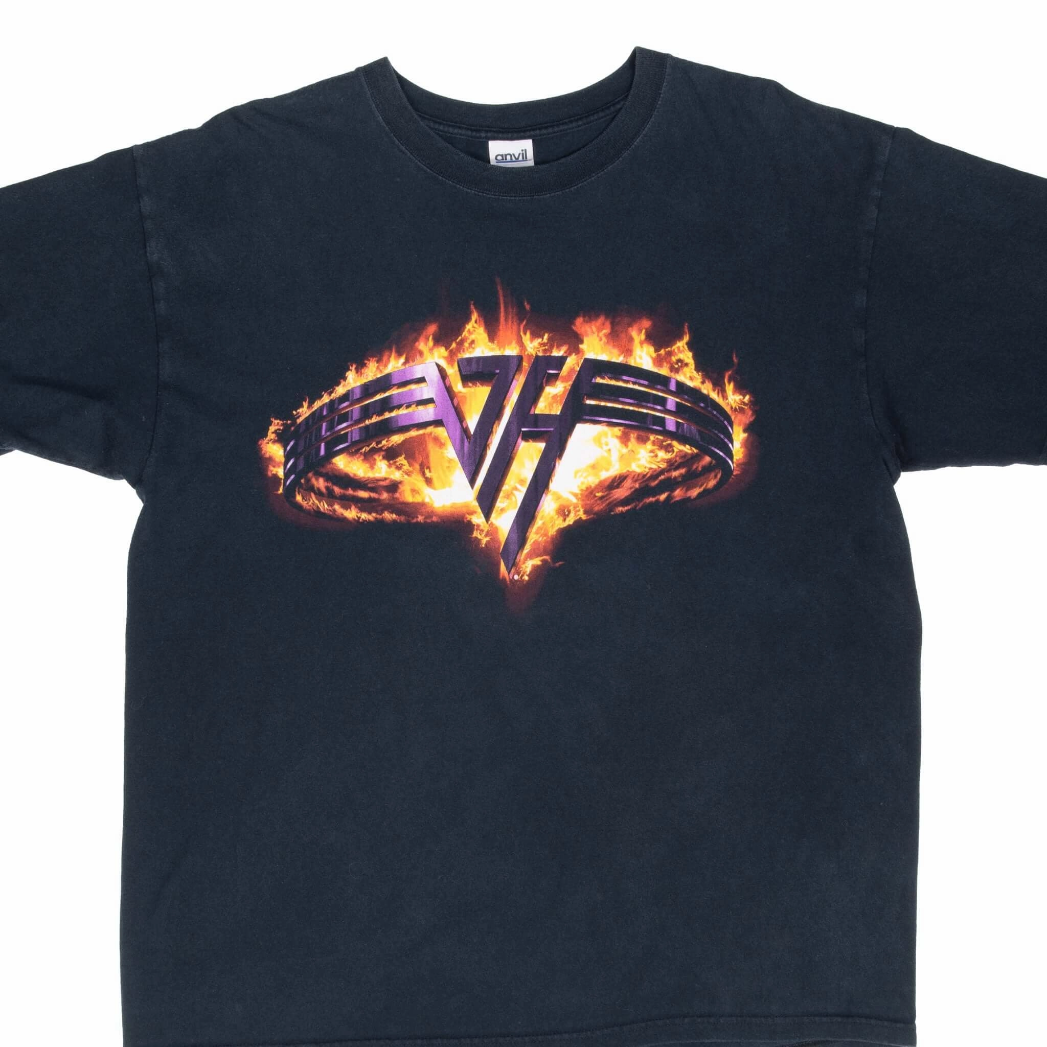 VINTAGE VAN HALEN KICKASS 2000S BLACK TEE SHIRT XL Soft Wearable