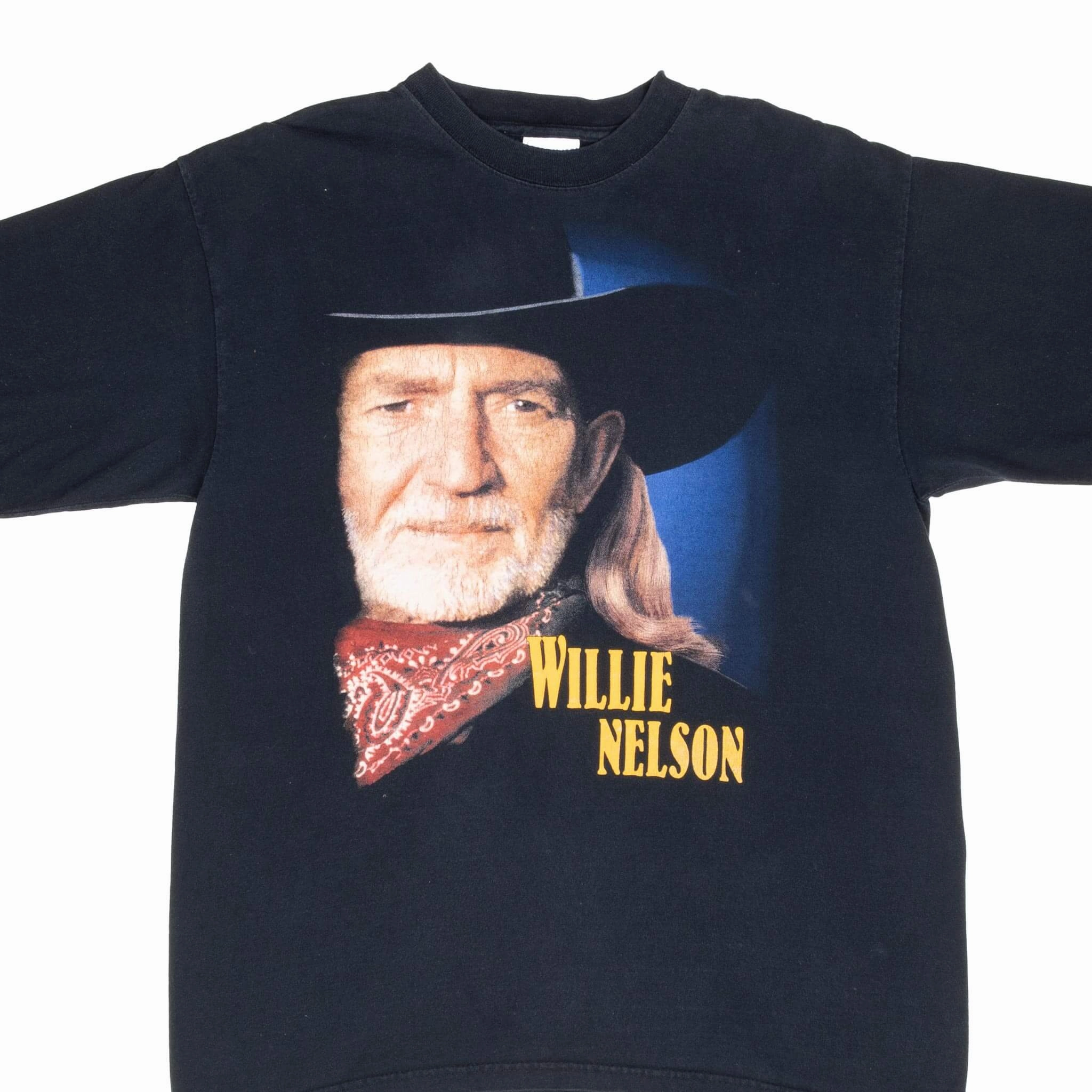 Beachwear VINTAGE WILLIE NELSON BIGGEST HITS 1990S TEE SHIRT LARGE MADE IN USA