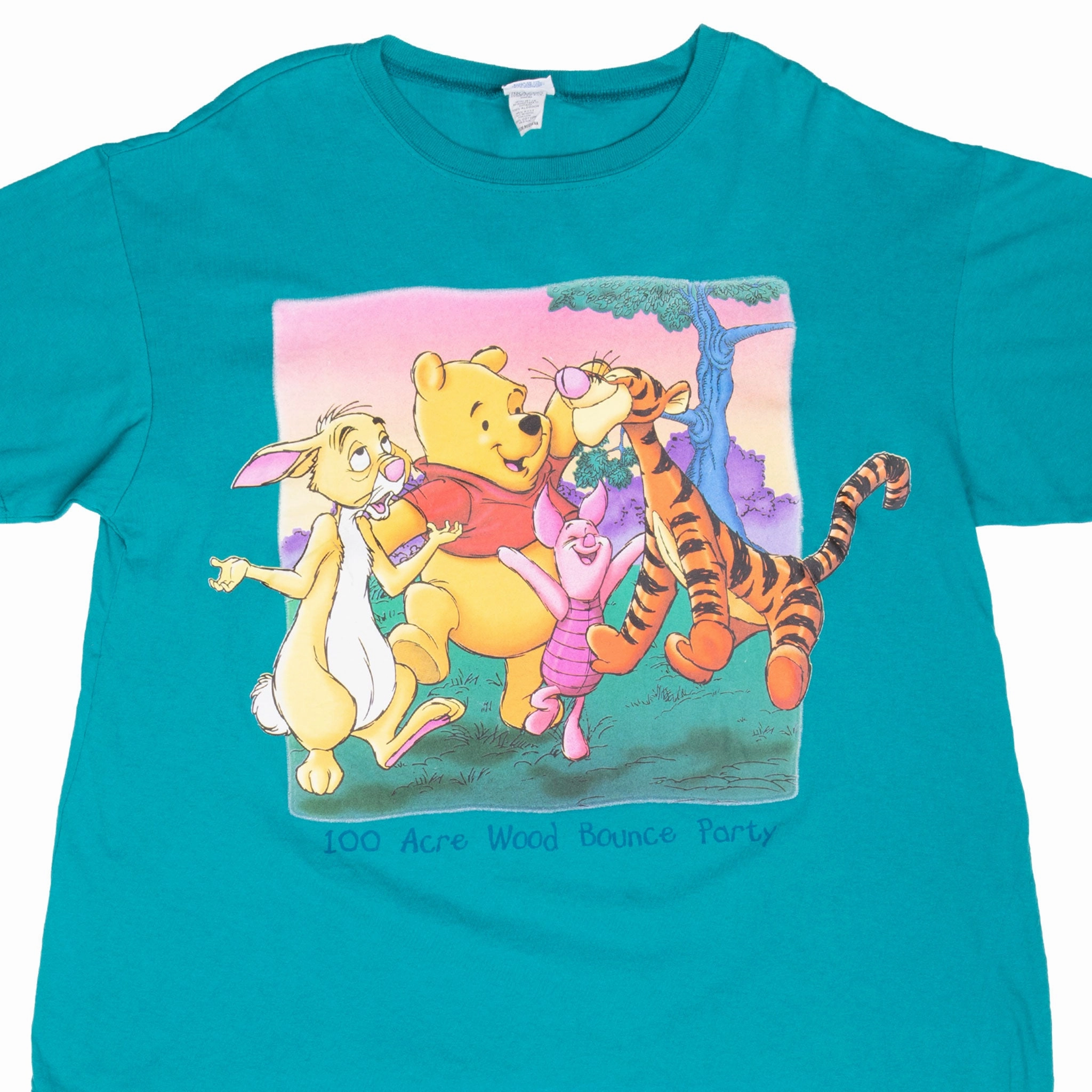 VINTAGE WINNIE THE POOH WOOD BOUNCE PARTY 1990S TEE SHIRT MEDIUM MADE IN USA budget-friendly